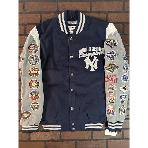NEW YORK YANKEES G-III 27X World Series Varsity Jacket~Never Worn~S L 2XL